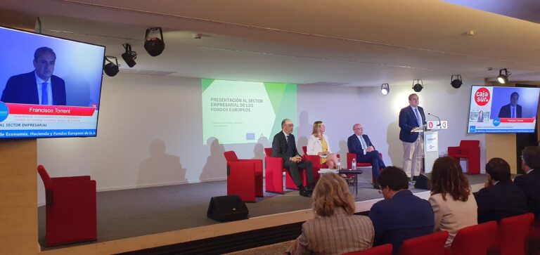 Presentación al sector empresarial de Córdoba de las acciones de la Junta de Andalucía en el marco de los Fondos Europeos.